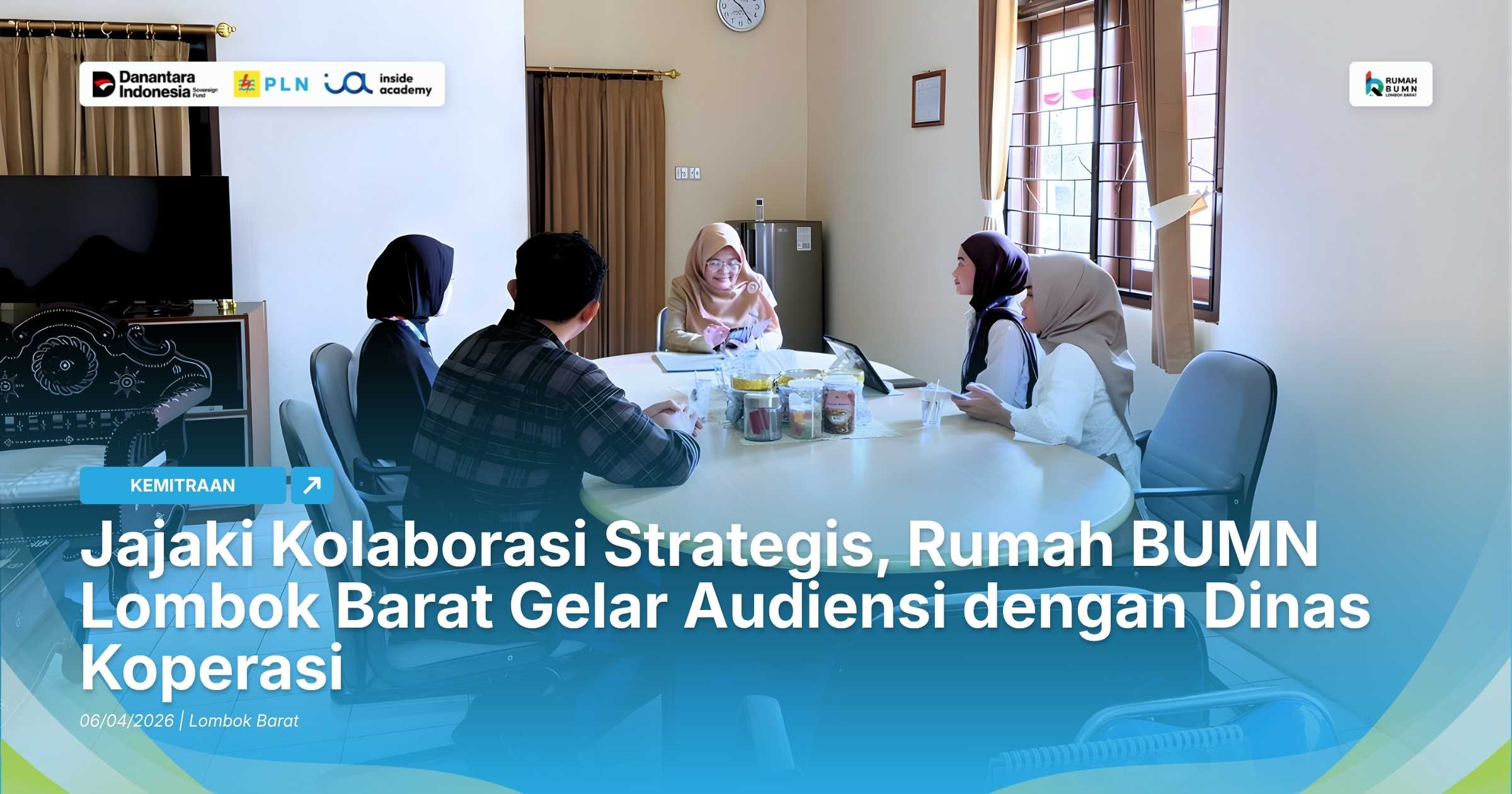 Jajaki Kolaborasi Strategis, Rumah BUMN Lombok Barat Gelar Audiensi dengan Dinas Koperasi