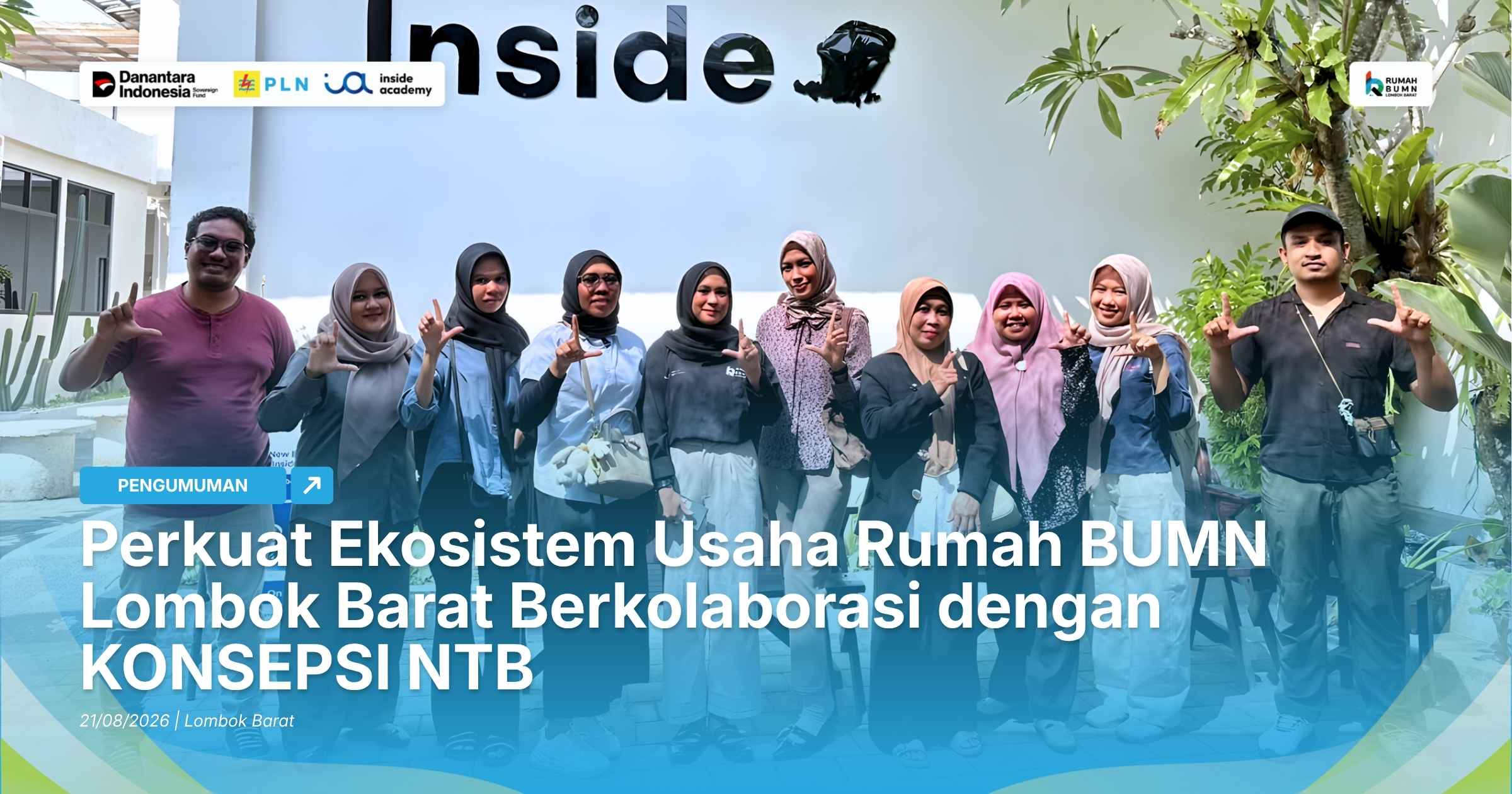Perkuat Ekosistem Usaha Rumah BUMN Lombok Barat Berkolaborasi dengan KONSEPSI NTB
