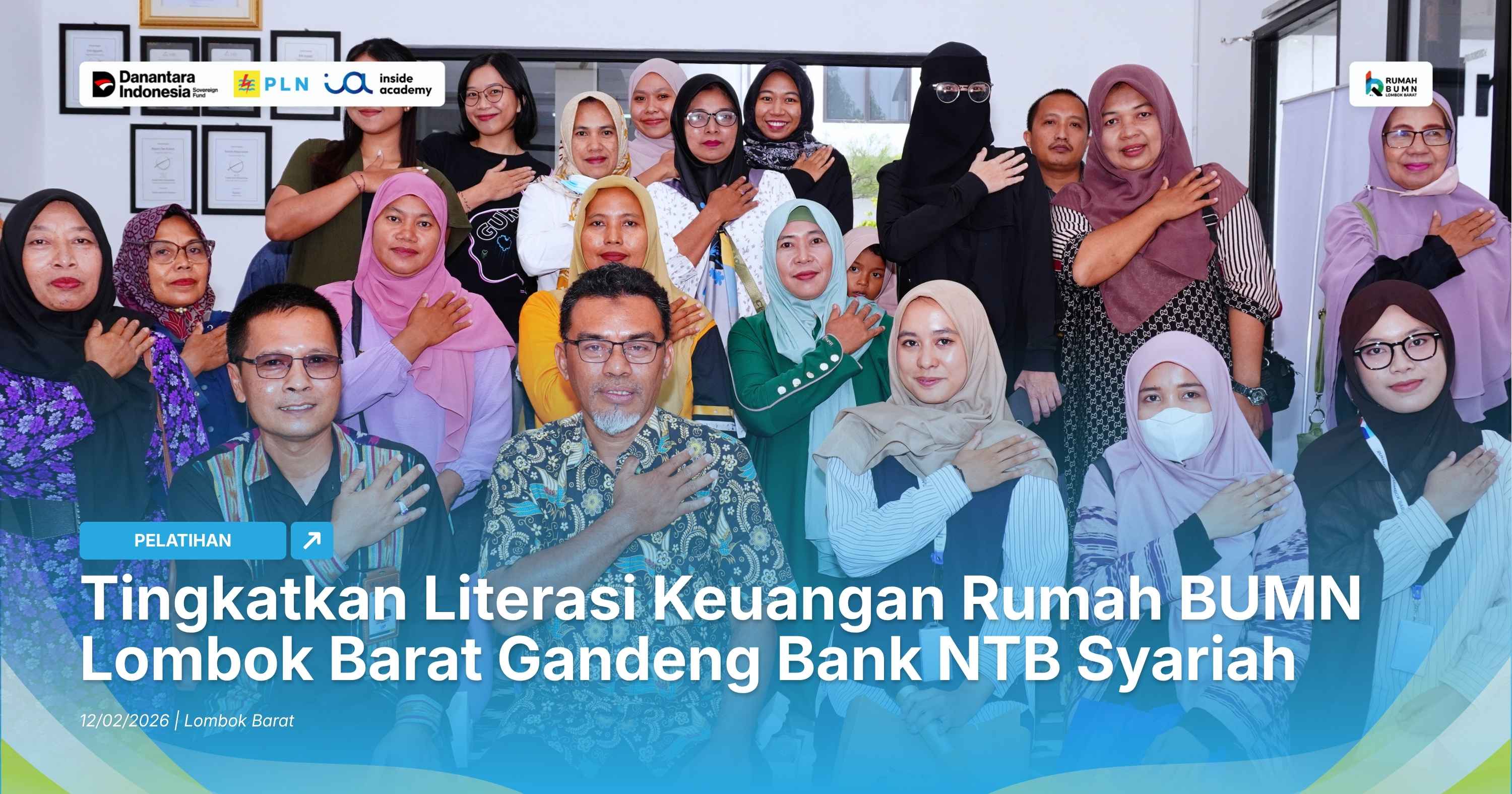 Tingkatkan Literasi Keuangan Rumah BUMN Lombok Barat Gandeng Bank NTB Syariah