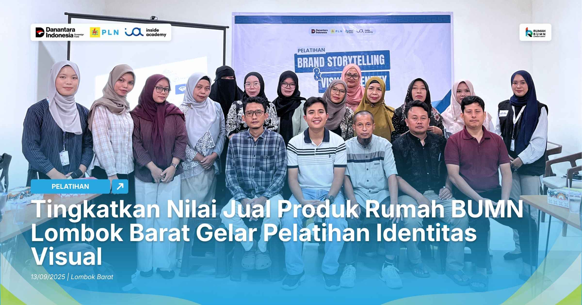 Tingkatkan Nilai Jual Produk Rumah BUMN Lombok Barat Gelar Pelatihan Identitas Visual